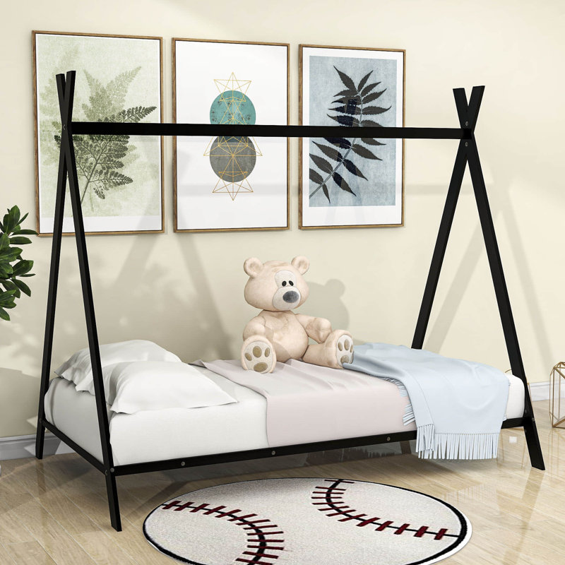 Wayfair metal bed frame twin discount